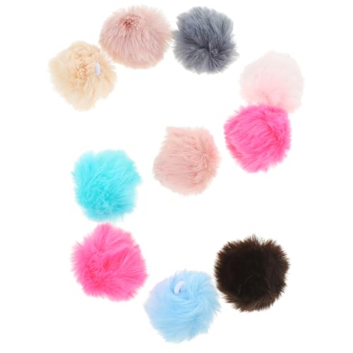 WEKAMOS 10 Stück Katzen Bälle Farbige Pom Poms für Katzen Leichte und Interaktive Spielzeuge Aktivität und Natürlichen Instinkte Zufällige Farbe Zufällige Farbe von WEKAMOS