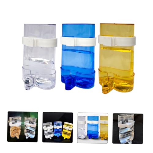 WEKAMOS 12 Stück Automatischer Vogeltränke und Futterschale Transparent Blau Gelb Langlebiger Parrot Water Feeder für Käfig Hygienisch Sicher Praktisch für Wellensittiche und Papageien WEKAMOS 12 Stück Automatischer Vogeltränke und Futterschale Transparent Blau Gelb Langlebiger Parrot Water Feeder für Käfig Hygienisch Sicher Praktisch für Wellensittiche und Papageien von WEKAMOS