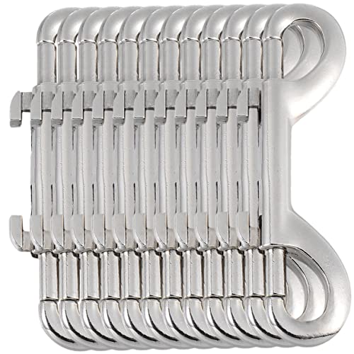 WEKAMOS 12 Stück Teiliges Doppelseitiger Snap Haken aus Robustem Metall Stabiler Karabiner für Hundeleinen Rucksackriemen und Vielseitige Outdoor Anwendungen Einfach zu Öffnen und WEKAMOS 12 Stück Teiliges Doppelseitiger Snap Haken aus Robustem Metall Stabiler Karabiner für Hundeleinen Rucksackriemen und Vielseitige Outdoor Anwendungen Einfach zu Öffnen und von WEKAMOS