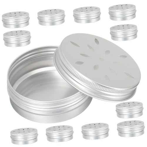 WEKAMOS 12 Stück Teiliges Hundegeruch Training Aluminium Duftbehälter mit Belüftungslöchern Robust und für Professionelles Geruchstraining und Nasenarbeit bei Hunden Sicher und Langlebig von WEKAMOS