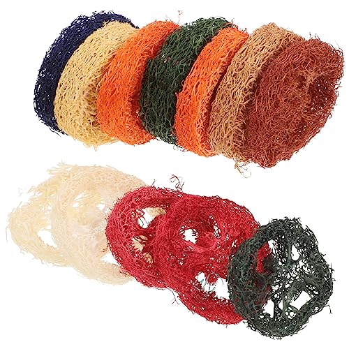 WEKAMOS Luffa Kauspielzeug für Kleintiere 12 Stücke Rattenspielzeug für Hamster Meerschweinchen und Kaninchen Natürliches Kau Spielzeug zur Zahnreinigung und Verhaltenslenkung von WEKAMOS