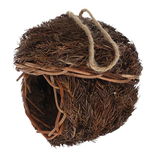 WEKAMOS 1Stück Gewebtes Vogelhaus Handgefertigtes Schickes Nistplatz Accessoire für Garten Natürlichem Material zu Installieren Sicher und Komfortabel für Wildvögel WEKAMOS 1Stück Gewebtes Vogelhaus Handgefertigtes Schickes Nistplatz Accessoire für Garten Natürlichem Material zu Installieren Sicher und Komfortabel für Wildvögel von WEKAMOS