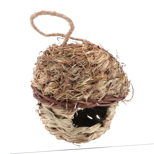 WEKAMOS 1Stück Handgemachtes aus Stroh Kreatives Vogelhaus zur Gartendekoration und Atmungsaktiv für Schutz Kälte und Raubtieren WEKAMOS 1Stück Handgemachtes aus Stroh Kreatives Vogelhaus zur Gartendekoration und Atmungsaktiv für Schutz Kälte und Raubtieren von WEKAMOS