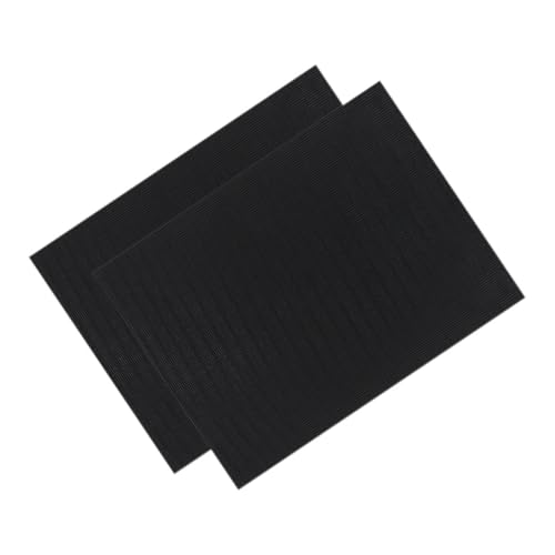 WEKAMOS 2 Stück Aquarium-stoßdämpfer Aquarienmatte Für Den Untertank Filtermedien Dichtungsmaterial Selbstnivellierende Matte Für Aquarien Fischfilter Für Aquarien Groß Black Schaum von WEKAMOS
