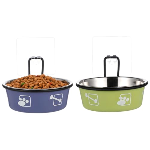 WEKAMOS 2 Stück Erhöhte Katzennäpfe aus Wandmontierte Futterstation für Katzen Platzsparende Futterschalen für Trocken und Nassfutter WEKAMOS 2 Stück Erhöhte Katzennäpfe aus Wandmontierte Futterstation für Katzen Platzsparende Futterschalen für Trocken und Nassfutter von WEKAMOS