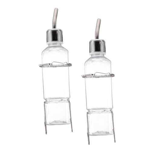 WEKAMOS 2 Stück Hängende Trinkflasche für Haustiere Auslaufsicherer Kunststoff Wasserspender mit Kugelventil für Kaninchen Hamster und Kleintiere Einfach zu Befestigen und Reinigen WEKAMOS 2 Stück Hängende Trinkflasche für Haustiere Auslaufsicherer Kunststoff Wasserspender mit Kugelventil für Kaninchen Hamster und Kleintiere Einfach zu Befestigen und Reinigen von WEKAMOS