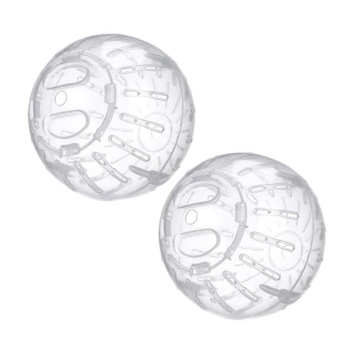 WEKAMOS 2 Stück Hamster- Hamsterrad Leise Hamsterlaufspielzeug Hamsterrad Groß Laufräder Für Kleintiere Laufball Für Hamster Kleiner Hamsterball Rattenrad Plastik Transparent WEKAMOS 2 Stück Hamster- Hamsterrad Leise Hamsterlaufspielzeug Hamsterrad Groß Laufräder Für Kleintiere Laufball Für Hamster Kleiner Hamsterball Rattenrad Plastik Transparent von WEKAMOS