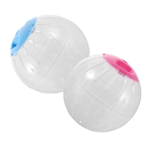 WEKAMOS 2 Stück Hamster Laufball Transparentes Laufrad für Kleintiere für Hamster und Chinchillas Geräuscharm mit Beobachtungsfenster Fitnessspielzeug für Haustiere WEKAMOS 2 Stück Hamster Laufball Transparentes Laufrad für Kleintiere für Hamster und Chinchillas Geräuscharm mit Beobachtungsfenster Fitnessspielzeug für Haustiere von WEKAMOS