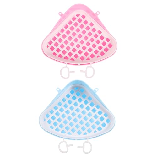WEKAMOS 2 Stück Haustier Toilette für Kleintiere Abnehmbare Katzentoilette für Kaninchen Meerschweinchen Hamster und Eichhörnchen Bequeme und Tragbare Litter Box aus Blau WEKAMOS 2 Stück Haustier Toilette für Kleintiere Abnehmbare Katzentoilette für Kaninchen Meerschweinchen Hamster und Eichhörnchen Bequeme und Tragbare Litter Box aus Blau von WEKAMOS