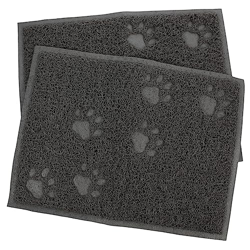 WEKAMOS 2 Stück Indoor Katzenstreumatte rutschfeste PVC Matte für Katzen zu Reinigen als Fressplatzunterlage WEKAMOS 2 Stück Indoor Katzenstreumatte rutschfeste PVC Matte für Katzen zu Reinigen als Fressplatzunterlage von WEKAMOS