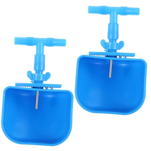 WEKAMOS 2 Stück Kaninchen Wasserbrunnen Vogel Wasserspender Großer Hunde Wasserspender Meerschweinchen Wellensittich Futterstall Isolierter Desktop Wasserspender Becherdeckel von WEKAMOS