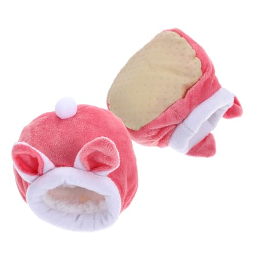 WEKAMOS 2 Stück Kleines Haustierbett mit Cartoon Design Isoliertes Tragbares Winter Nest aus Baumwolle für Hamster Igel und Andere Kleintiere und Leicht zu Reinigen Gemütliches Schlafhaus WEKAMOS 2 Stück Kleines Haustierbett mit Cartoon Design Isoliertes Tragbares Winter Nest aus Baumwolle für Hamster Igel und Andere Kleintiere und Leicht zu Reinigen Gemütliches Schlafhaus von WEKAMOS