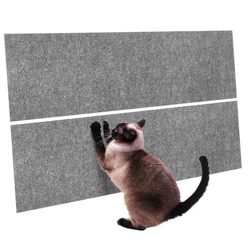 WEKAMOS 2 Stück Klettermatte für Katzen Katzenhängematte Katzenbürste Kratzbaumteppich für Katzen katzenkratzmatte katzenkratzschutz Katzen-Kratzunterlage Katzenkratzer Polyester Grey WEKAMOS 2 Stück Klettermatte für Katzen Katzenhängematte Katzenbürste Kratzbaumteppich für Katzen katzenkratzmatte katzenkratzschutz Katzen-Kratzunterlage Katzenkratzer Polyester Grey von WEKAMOS