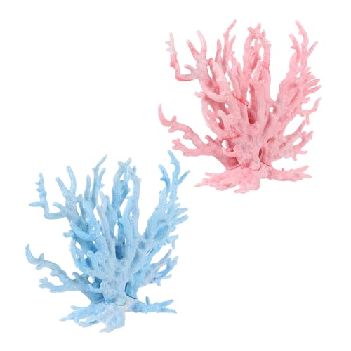 WEKAMOS 2 Stück Künstliche Korallenpflanzen Aquarium Deko Kunststoff Farbige Unterwasserornamente Blau und Langlebige Fischbecken Pflegeleicht Naturnahe Wasserpflanzen Dekoration WEKAMOS 2 Stück Künstliche Korallenpflanzen Aquarium Deko Kunststoff Farbige Unterwasserornamente Blau und Langlebige Fischbecken Pflegeleicht Naturnahe Wasserpflanzen Dekoration von WEKAMOS