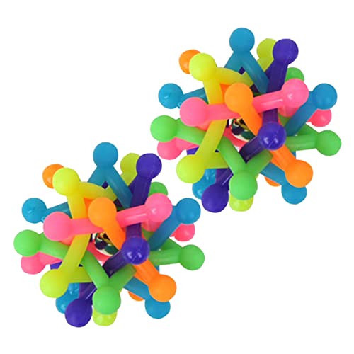 WEKAMOS 2 Stück Rainbow Ball Kauspielzeug für Hunde Gummiball mit Kleines Interaktives für Zahnpflege und Beschäftigung für Zuhause und Unterwegs WEKAMOS 2 Stück Rainbow Ball Kauspielzeug für Hunde Gummiball mit Kleines Interaktives für Zahnpflege und Beschäftigung für Zuhause und Unterwegs von WEKAMOS