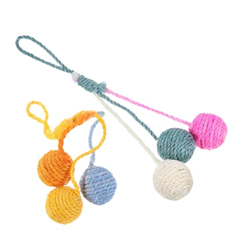 WEKAMOS 2 Stück Sisal Katzenballspielzeug Interaktive Hängende Katzenspielzeuge für Kleine Wohnungen Fördert Kratzen Vielseitige für Katzenunterhaltung WEKAMOS 2 Stück Sisal Katzenballspielzeug Interaktive Hängende Katzenspielzeuge für Kleine Wohnungen Fördert Kratzen Vielseitige für Katzenunterhaltung von WEKAMOS