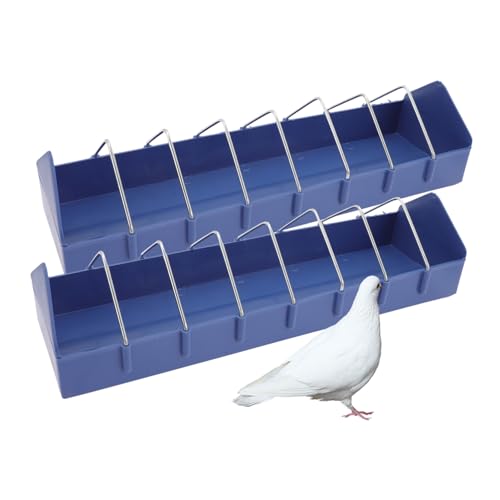 WEKAMOS 2 Stück Tauben futtertröge aus Robustem PP Material Langlebig und Geruchsneutral mit Mehreren Fressschlitzen für Tauben und Kleine Vögel Leicht zu Reinigen für Vogelfutterspender WEKAMOS 2 Stück Tauben futtertröge aus Robustem PP Material Langlebig und Geruchsneutral mit Mehreren Fressschlitzen für Tauben und Kleine Vögel Leicht zu Reinigen für Vogelfutterspender von WEKAMOS