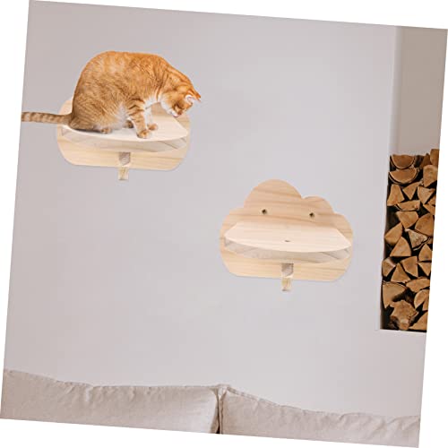 WEKAMOS 2 Stück Teiliges Katzen Wandregal aus Holz Stabile Kletterstufen für Katzen Wandmontierte Katzenkletterwand Sichere Katzenliege für Wohnung und Katzenkäfig Fördert Aktivität und WEKAMOS 2 Stück Teiliges Katzen Wandregal aus Holz Stabile Kletterstufen für Katzen Wandmontierte Katzenkletterwand Sichere Katzenliege für Wohnung und Katzenkäfig Fördert Aktivität und von WEKAMOS