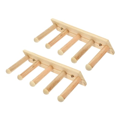 WEKAMOS 2 Stück Teiliges Katzenwandregal aus Holz mit Stufiger Kletterleiter Platzsparendes Katzenkletterbrett für Indoor Stabile Katzenplattform Ausruhen Geeignet für Katzen Jeden Alters von WEKAMOS