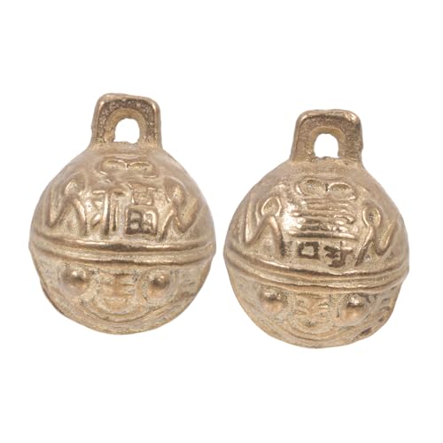 WEKAMOS 2 Stück Tigerkopf Glocke Hunde geformt Haustierglocken für Haustier Glocke Glocken Hund Animal Toys Tier Haustierbedarf Haustier dekorative Glocken Kupfer von WEKAMOS