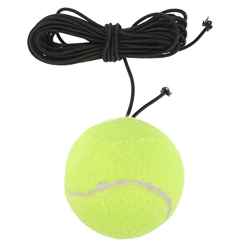 WEKAMOS 2 Stück Trainings tennisbälle mit Seil für Hunde Strapazierfähige Outdoor spielbälle Leichter Tennisball als Trainingshilfe und Haustierspielzeug für Anfänger und Tierfreunde von WEKAMOS