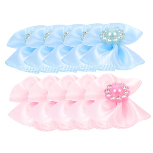 WEKAMOS 20 Stück Teiliges Haustier Haarschleifen mit Gummiband Bunte Dekorative Hundeschleifen für Kleine Hunde und Welpen Festliche Pet Hair Bowties für Halloween Weihnachten und von WEKAMOS