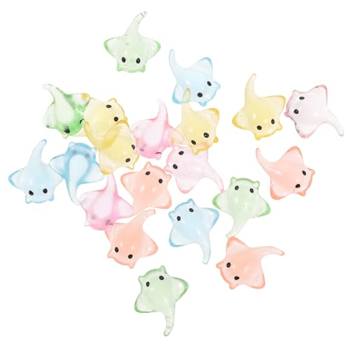 WEKAMOS 20 Stück Teiliges Mini-Resin Kleinen Ozeanfischen Detailreiche Handbemalte Meeresbewohner für Aquarien-deko Mikro Landschaftsfiguren Bunte Mini-fischmodelle für Fischbecken von WEKAMOS