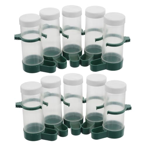 WEKAMOS 20 Stück Vogelfütterer Hängender Futterkäfig Vogelkäfig Futterhalter Wasserspender Für Tauben Sittich-Futter Futterspender Für Sittiche Finch -Feeder Für Käfig Vogelzubehör Plastik WEKAMOS 20 Stück Vogelfütterer Hängender Futterkäfig Vogelkäfig Futterhalter Wasserspender Für Tauben Sittich-Futter Futterspender Für Sittiche Finch -Feeder Für Käfig Vogelzubehör Plastik von WEKAMOS