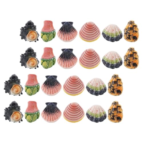 WEKAMOS 24 Stück Teiliges Mini-Resin-Muschel- Kleine Dekorfiguren für Aquarium Langlebig Vielseitig Einsetzbar für Fischbecken Terrarien und Meeres Wohnraumgestaltung WEKAMOS 24 Stück Teiliges Mini-Resin-Muschel- Kleine Dekorfiguren für Aquarium Langlebig Vielseitig Einsetzbar für Fischbecken Terrarien und Meeres Wohnraumgestaltung von WEKAMOS