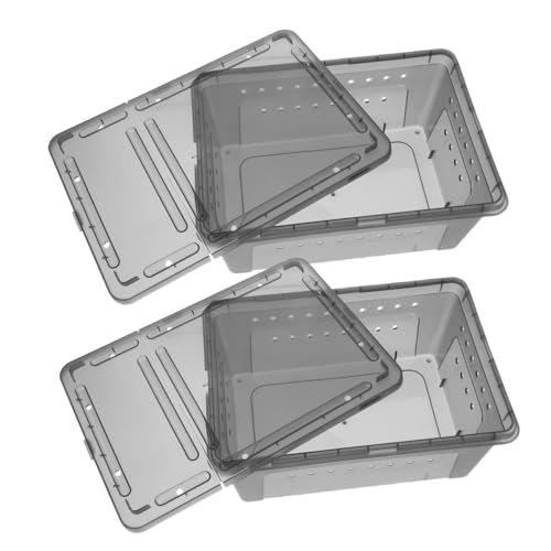 WEKAMOS 2Er-Packung Gehege der Gottesanbeterin Spinne Reptil Container Terrarium zubehör Futterbehälter füttern Lebensraum Futterkästen Geckobecken kreativer Futterkorb Plastik WEKAMOS 2Er-Packung Gehege der Gottesanbeterin Spinne Reptil Container Terrarium zubehör Futterbehälter füttern Lebensraum Futterkästen Geckobecken kreativer Futterkorb Plastik von WEKAMOS