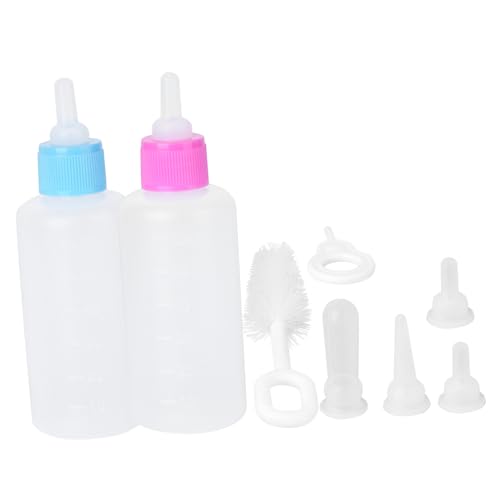 WEKAMOS 2Sätze Haustier Milchflasche für Katzen Futterflaschen für Haustiere aus Lebensmittelechtem Material für Welpen und Kätzchen mit Zubehör WEKAMOS 2Sätze Haustier Milchflasche für Katzen Futterflaschen für Haustiere aus Lebensmittelechtem Material für Welpen und Kätzchen mit Zubehör von WEKAMOS