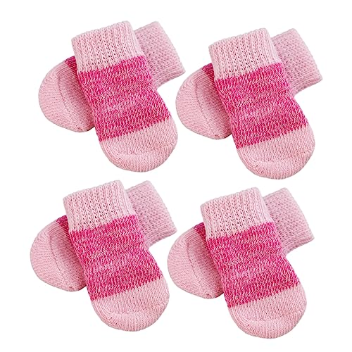 WEKAMOS 2Sätze rutschfeste Hundesocken Bequeme Elastische Pfotenschutzsocken für Kleine bis Große Haustiere für Drinnen und Draußen Schützend und Stylisch von WEKAMOS
