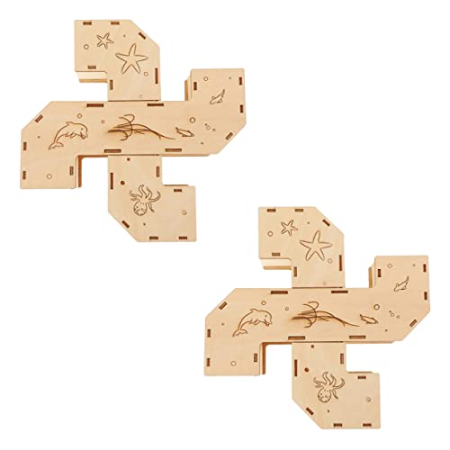 WEKAMOS 2Stücke Hamster Tunnel Labyrinth aus Sicherem Holz für Kleintiere Lustiges Versteckspiel und Krabbelspaß für Hamster Mäuse und Andere Kleine Haustiere WEKAMOS 2Stücke Hamster Tunnel Labyrinth aus Sicherem Holz für Kleintiere Lustiges Versteckspiel und Krabbelspaß für Hamster Mäuse und Andere Kleine Haustiere von WEKAMOS