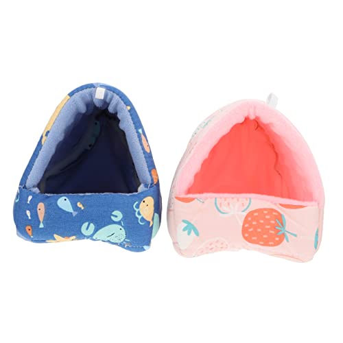 WEKAMOS 2Stücke Kleintierhaus für Hamster Warmes Kuscheliges Schlafbett aus Hochwertigem Material für Kleine Haustiere im Winter WEKAMOS 2Stücke Kleintierhaus für Hamster Warmes Kuscheliges Schlafbett aus Hochwertigem Material für Kleine Haustiere im Winter von WEKAMOS