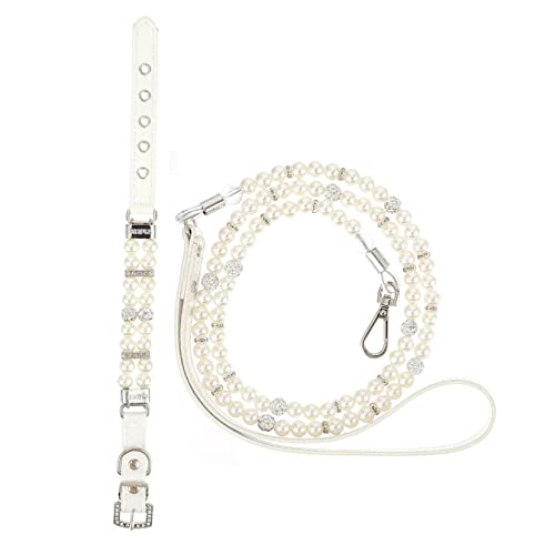 WEKAMOS 2Stücke Verstellbares Hundehalsband und Set für Welpen Teiliges Set mit Einzigartigem Perlendesign für Partys und Besondere Anlässe WEKAMOS 2Stücke Verstellbares Hundehalsband und Set für Welpen Teiliges Set mit Einzigartigem Perlendesign für Partys und Besondere Anlässe von WEKAMOS