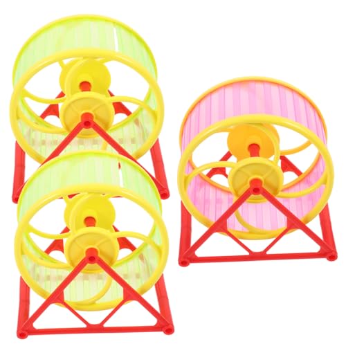 WEKAMOS 3 Stück Hamster Laufrad Leise Kunststoff Kleines Nagerspielzeug für Zwerghamster und Kleintiere Geräuschloses Hamsterlaufband für Bewegung und Fitness Zufällige Zufällige Farbe WEKAMOS 3 Stück Hamster Laufrad Leise Kunststoff Kleines Nagerspielzeug für Zwerghamster und Kleintiere Geräuschloses Hamsterlaufband für Bewegung und Fitness Zufällige Zufällige Farbe von WEKAMOS