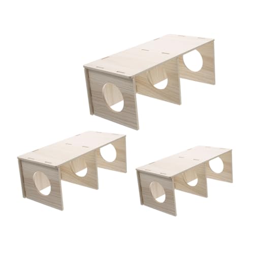 WEKAMOS 3 Stück Hamsterhaus dekor Hamsterhäuser Versteck für Hamster Hamsterversteckhaus Hamsterversorgung Hamsterkammer Versteck kleines haustierversteck Haus Hamster Holz WEKAMOS 3 Stück Hamsterhaus dekor Hamsterhäuser Versteck für Hamster Hamsterversteckhaus Hamsterversorgung Hamsterkammer Versteck kleines haustierversteck Haus Hamster Holz von WEKAMOS