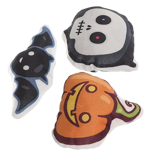 WEKAMOS 3 Stück Interaktives Katzenspielzeug Halloween Plüsch Kuscheltier Kauspielzeug für Katzen und Kätzchen mit Robustem Stoff Nervenberuhigend und Spielerisch zur Beschäftigung und WEKAMOS 3 Stück Interaktives Katzenspielzeug Halloween Plüsch Kuscheltier Kauspielzeug für Katzen und Kätzchen mit Robustem Stoff Nervenberuhigend und Spielerisch zur Beschäftigung und von WEKAMOS