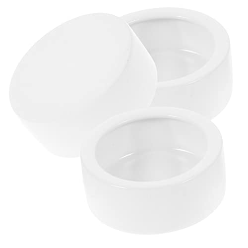 WEKAMOS 3 Stück Teiliges Futternapf Set für Reptilien Auslaufsichere Futter und Wasserschale für Eidechsen Weiß Klein und Rund für Kleine Reptilien WEKAMOS 3 Stück Teiliges Futternapf Set für Reptilien Auslaufsichere Futter und Wasserschale für Eidechsen Weiß Klein und Rund für Kleine Reptilien von WEKAMOS