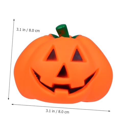 WEKAMOS 3 Stück Teiliges Interaktives Hundespielzeug mit Sound Kürbisform Langlebiges Quietschball für Haustiertraining und Spielspaß Geeignet für Kleine und Mittlere Hunde zu Halloween von WEKAMOS
