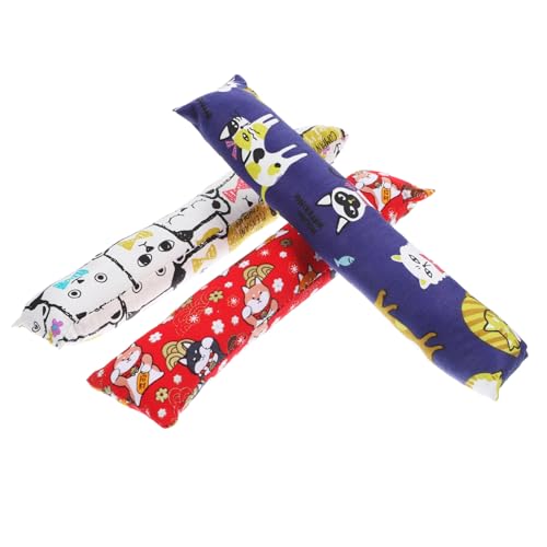 WEKAMOS 3 Stück Teiliges Katzenspielzeug mit Katzenminze Molarfreundlich und Langlebig Atmungsaktives Kissen für Kätzchen zum Kauen und Fördert Zahnpflege und Beschäftigung Drinnen von WEKAMOS