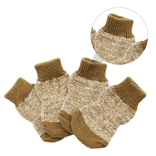 WEKAMOS 4 Stück Atmungsaktive Hundesocken aus Baumwolle rutschfest Warme Pfotenschutzsocken für Mittlere Hunde Indoor Weiche Bequeme Hundesocken für Sicheren Glatten Böden WEKAMOS 4 Stück Atmungsaktive Hundesocken aus Baumwolle rutschfest Warme Pfotenschutzsocken für Mittlere Hunde Indoor Weiche Bequeme Hundesocken für Sicheren Glatten Böden von WEKAMOS
