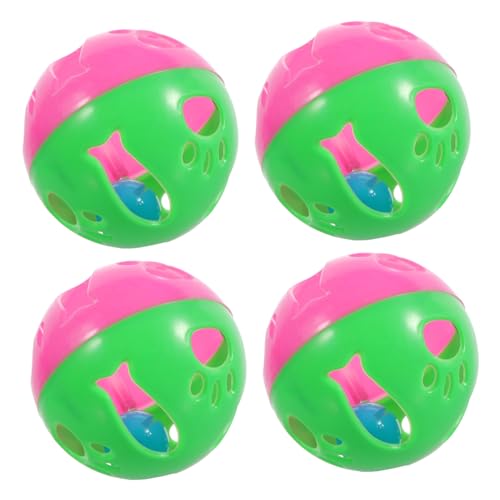 WEKAMOS 4 Stück Glocke bunt Ball Katzenspielzeug für Katzen interaktives katzenspielzeug Haustiere Katzenglocke Bälle Interaktive Bälle für Katzen Plastik WEKAMOS 4 Stück Glocke bunt Ball Katzenspielzeug für Katzen interaktives katzenspielzeug Haustiere Katzenglocke Bälle Interaktive Bälle für Katzen Plastik von WEKAMOS