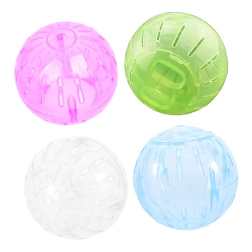 WEKAMOS 4 Stück Hamster Laufkugeln Geräuscharmes Mini Laufrad Sportspielzeug für Kleine Haustiere Indoor Outdoor Leicht Tragbar Geräuscharm für Hamster Fitness und Bewegung WEKAMOS 4 Stück Hamster Laufkugeln Geräuscharmes Mini Laufrad Sportspielzeug für Kleine Haustiere Indoor Outdoor Leicht Tragbar Geräuscharm für Hamster Fitness und Bewegung von WEKAMOS