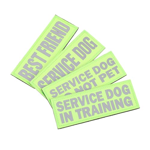 WEKAMOS 4 Stück Reflektierende Abnutzungsresistente Service Hund Aufnäher Teiliges für Haustiergeschirr Bequem Vielseitig Geeignet für Tägliches Tragen und Besondere Anlässe WEKAMOS 4 Stück Reflektierende Abnutzungsresistente Service Hund Aufnäher Teiliges für Haustiergeschirr Bequem Vielseitig Geeignet für Tägliches Tragen und Besondere Anlässe von WEKAMOS