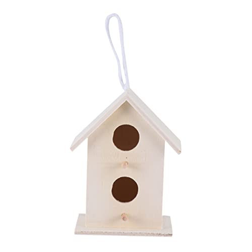 WEKAMOS 4 Stück Teiliges Holz Vogelhaus Kreatives DIY Nistkasten Bastelset Naturfarbene Holzdeko für und Party Langlebig und Vielseitig Einsetzbar Herzform mit Seil und Zweilochiger WEKAMOS 4 Stück Teiliges Holz Vogelhaus Kreatives DIY Nistkasten Bastelset Naturfarbene Holzdeko für und Party Langlebig und Vielseitig Einsetzbar Herzform mit Seil und Zweilochiger von WEKAMOS