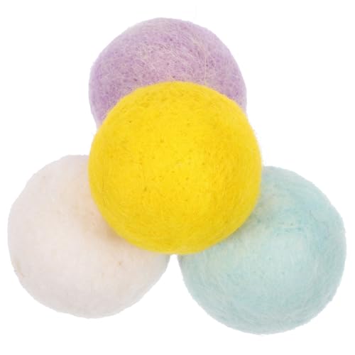 WEKAMOS 4 Stück Teiliges Hundespielzeug aus Robustem Filzwollball Beissfestes Kauspielzeug für Welpen und Hunde Interaktives Wurf und Apportierspielzeug zur Zahnpflege Geeignet für WEKAMOS 4 Stück Teiliges Hundespielzeug aus Robustem Filzwollball Beissfestes Kauspielzeug für Welpen und Hunde Interaktives Wurf und Apportierspielzeug zur Zahnpflege Geeignet für von WEKAMOS