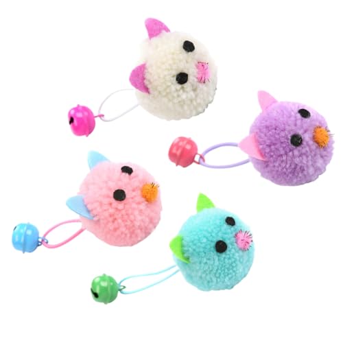 WEKAMOS Katzenspielzeugset 4 Stück Interaktive Plüsch Mäuse Mit Glocke Für Kätzchen Bunte Kauspielzeuge in Rosa Pink Blau Und Weiß Für Drinnen Zur Von Bewegung Und Spielverhalten WEKAMOS Katzenspielzeugset 4 Stück Interaktive Plüsch Mäuse Mit Glocke Für Kätzchen Bunte Kauspielzeuge in Rosa Pink Blau Und Weiß Für Drinnen Zur Von Bewegung Und Spielverhalten von WEKAMOS
