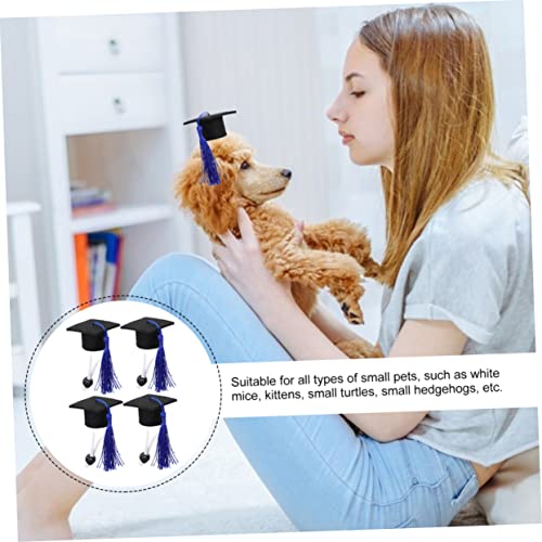 WEKAMOS 4 Stück Teiliges Mini Doktorhut für Kleine Haustiere Verstellbare Abschlussmütze mit Quaste Dekoratives Kostüm für Hamster Meerschweinchen Vögel und Kleine Nager für und Festtage WEKAMOS 4 Stück Teiliges Mini Doktorhut für Kleine Haustiere Verstellbare Abschlussmütze mit Quaste Dekoratives Kostüm für Hamster Meerschweinchen Vögel und Kleine Nager für und Festtage von WEKAMOS