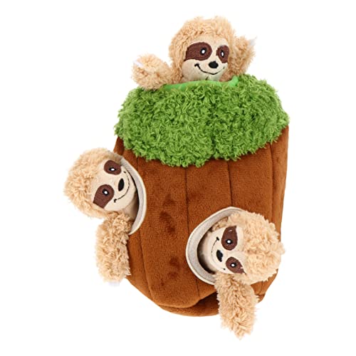 WEKAMOS 4 Stück Teiliges Quietschendes Plüsch Hundespielzeug Set Langlebiges Kauspielzeug zur Zahnpflege und Stressabbau Interaktives Versteck und Suchspiel für Kleine und Mittelgroße von WEKAMOS
